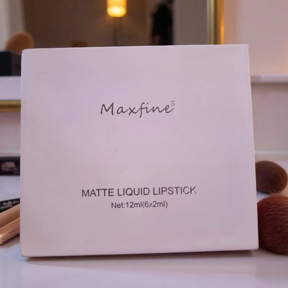 Maxfine Holiday Gift Box 6PC/Set Matte Velvet Lip Gloss Waterproof Long-lasting‎